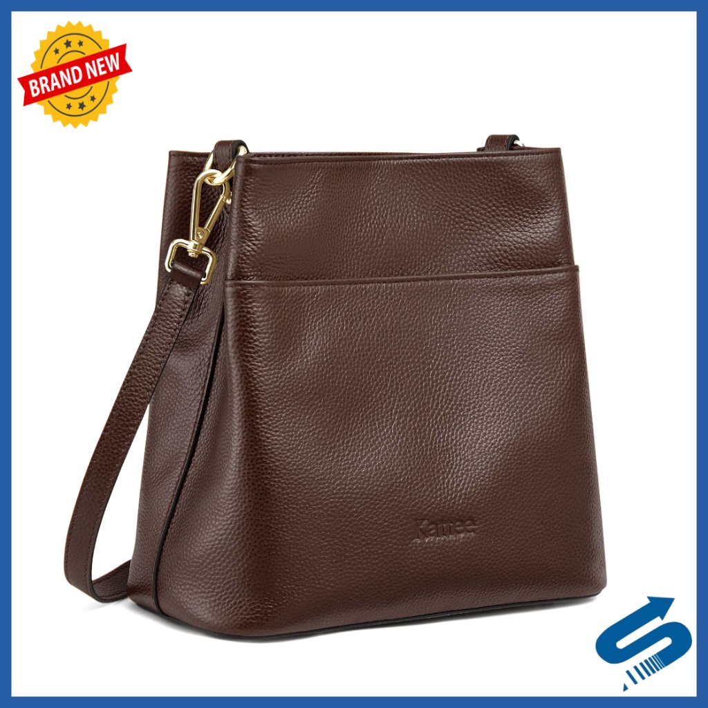Leather Shoulder Tote Crossbody Bag With Detachable Straps, Fits Tablet